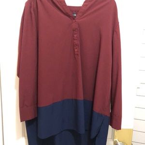 Red and Navy Blue Tunic
